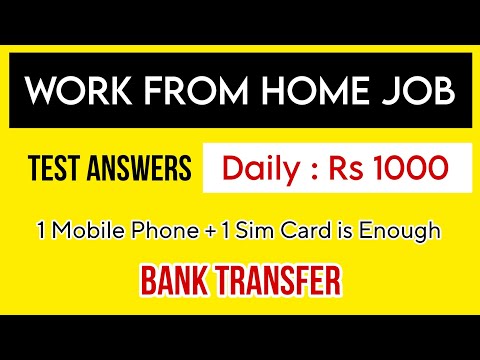 🤑 WORK FROM HOME 💰 Daily : Rs 1000 🤩 Test Answers - No Investment Job @FrozenReel