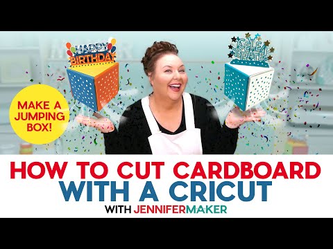 How To Cut Cardboard With A Cricut | Make A Jumping Box!