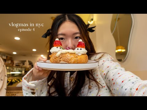 vlogmas in nyc ep. 4: nyc holiday markets + christmas-themed desserts