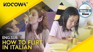 Park Na Rae Learns How To Flirt In Italian 😏 | Home Alone EP558 | KOCOWA+