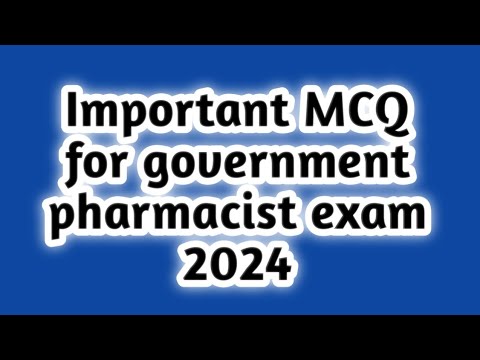 important MCQ for government pharmacist exam preparation#rrbpharmacistexampreparation#hssc#osssc