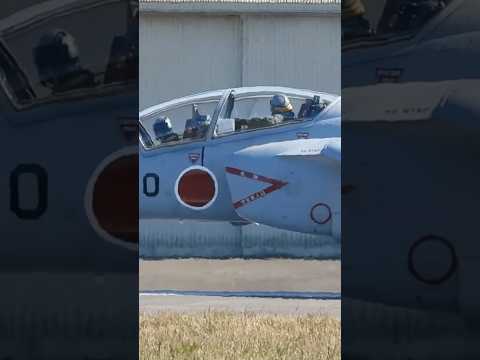 がんばれ‼️目指せ女性👩🏻戦闘機[ファイターパイロット]浜松T-4航空学生離陸編♪BGM超控えめ♪ATC生録!!酸素マスク越しの彼女の鼓動が聴こえる…w #百里基地　#shorts