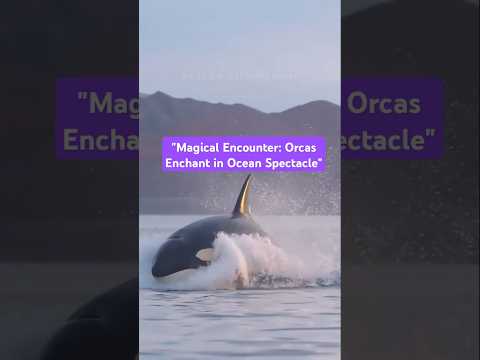 "Magical Encounter: Orcas Enchant in Ocean Spectacle" #Orcas #EncontroNoOceano #NaturezaIncrível