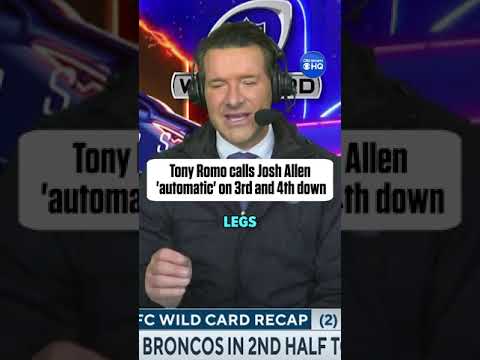 Tony Romo says Josh Allen is 'AUTOMATIC' #shorts