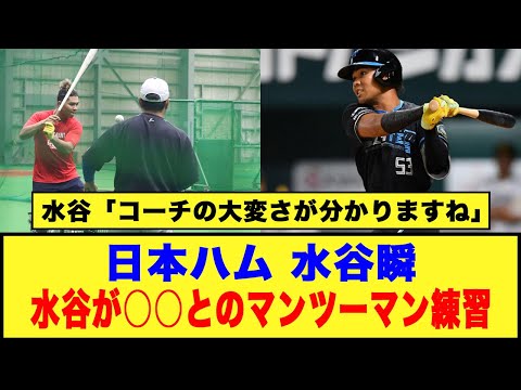 【日本ハム】水谷瞬「キャンプより振ってるやん」「目標は3割30本」