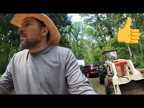 Landscaping and Putting the B414 To Work at the Off-Grid Camp