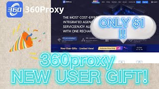 The limited-time activity launched by 360proxy costs only 1 dollar!!!