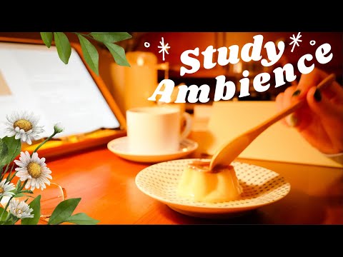 4-HOUR STUDY AMBIENCE☕ Relaxing Water Sounds☕ Stay Motivated Study With Me DEEP FOCUS POMODORO TIMER