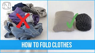 18 clothes folding and organization hacks - How to fold clothes | OrgaNatic