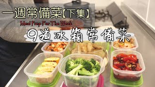 一週常備菜【下集】9道冰箱常備菜/各種吃法介紹/日式便當/便當常備菜/冰箱常備菜/食材の下処理/常備菜/作り置き/Meal Prep For The Week