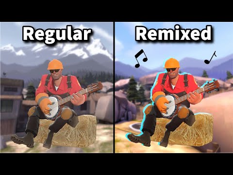 TF2 Taunts: Regular vs Remixed