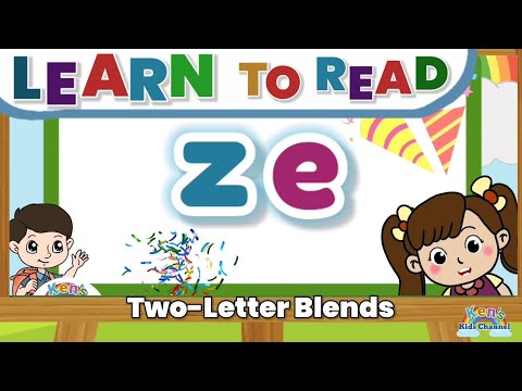 Two-Letter Blends "e" | Short a Sound | Reading Phonics for Kids | Learn to Read