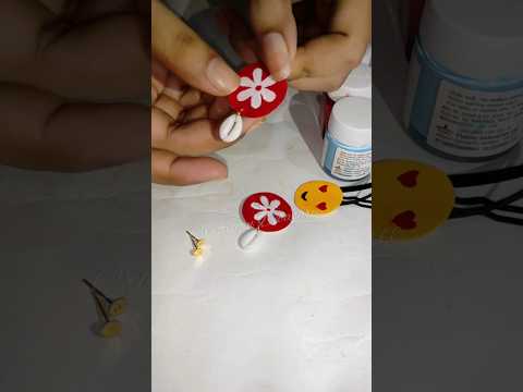 diy earrings 😍 | handmade earrings | #shorts #trendy #viral #ytshorts #diy