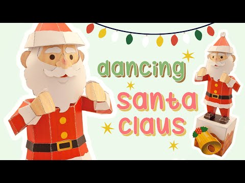 Dancing Santa Claus Automata paper toy 🎅 (diy canon papercraft)