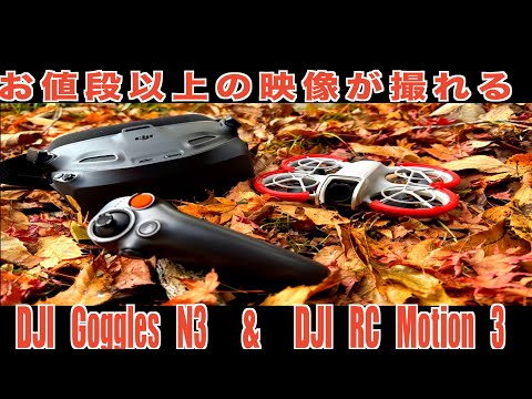 【 DJI NEO】DJI Goggles N3　& DJI RC Motion 3 買ってほんまによかったと思う機体