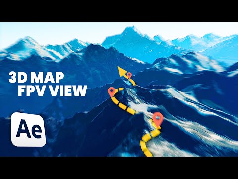 DYNAMIC 3D FLY-THROUGH Map Animation  | Google Earth Studio + After Effects