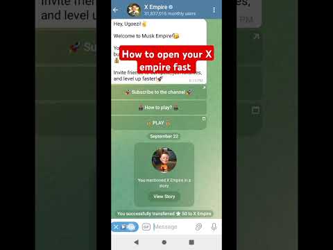 How to open your X Empire very fast#virlshort #shorts #cryptomining #fypシ゚viral