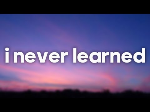 Chris James - I Never Learned (Lyrics)