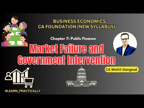 CA Foundation Eco Chapter 7 Public Finance : Unit 2 Market Failure and Government Intervention