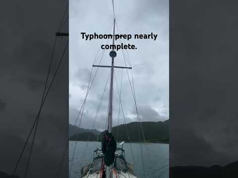 I’ve done all I can.  Now up to her #typhoon #sailing #island