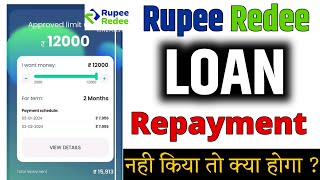 Rupeeredee loan repayment nahi kiya to kya hoga  | Rupeeredee loan not paid