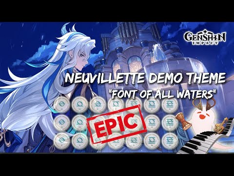 Neuvillette Theme - "Font of All Waters" (Character Demo OST) | EPIC Genshin Impact Lyre Cover 🔥