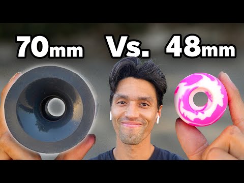 Testing The BIGGEST Vs. SMALLEST Skateboard Wheel