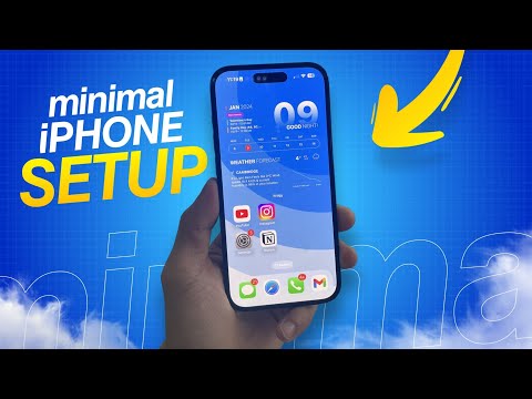 Minimal iOS 17 Home Screen Setup for iPhone (Customization Guide)