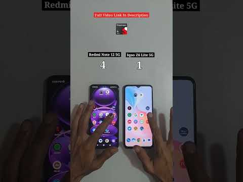 Redmi note 12 5G vs Iqoo Z6 Lite 5G Speed Test | Same Processor Huge Difference 😱 #shorts #viral