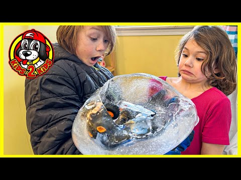 Monster Jam & Hot Wheels Monster Trucks 🥶 Baby Dinosaur Surprise Eggs FROZEN IN ICE