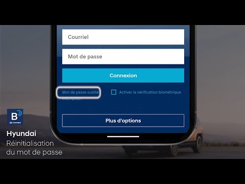 Réinitialiser le mot de passe | MyHyundai avec Bluelink