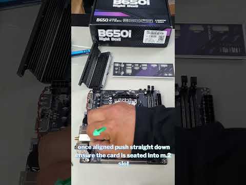 am5 jginyue b650i night devil m.2 wifi card install. watch before installing.. abit more involved.