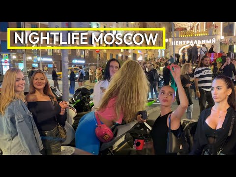 🔥Crazy NIGHTLIFE IN RUSSIA 2024 after midnight. LUXURY GIRLS. Moscow Walk Streets - 4K HDR