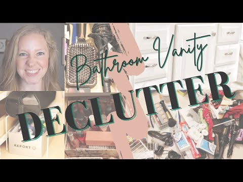 Bathroom Vanity Declutter | Declutter with Me | How to Declutter a Small Bathroom