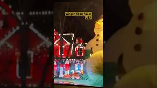 Ginger bread house with beautiful lights😍in Atlanta #usa #shorts #gingerbread pls subscribe 🙏