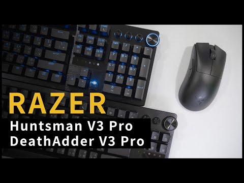 雷蛇新光軸鍵盤&滑鼠試用 | Razer Huntsman V3 Pro + DeathAdder V3 Pro & 8K無線傳輸器 | 熊掌開箱子