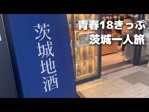 青春18きっぷを使って東京から茨城へ / 一人旅/ vlog