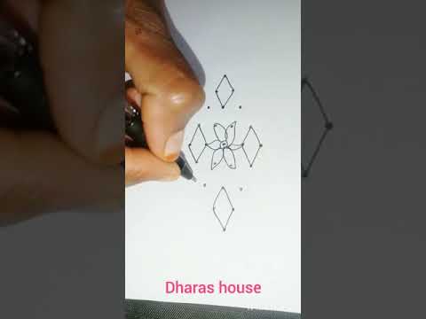 chinna poo kolam||karthikai madha special kolam||dharas house||#shorts