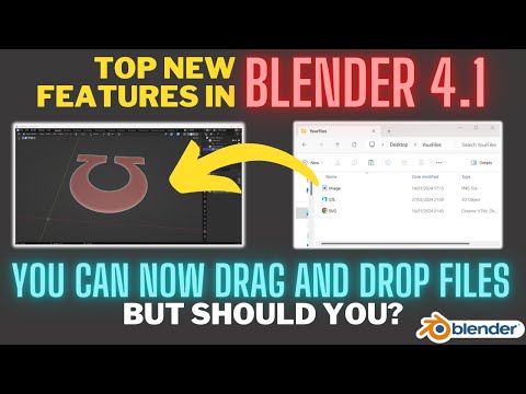 You can now drag and drop in Blender 4.1!  But should you?