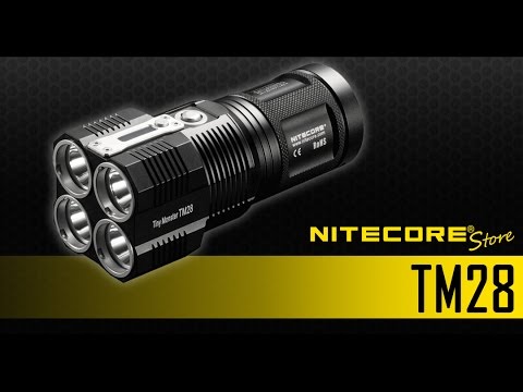 NITECORE TM28 6000 Lumens Tiny Monster Rechargeable LED Flashlight - Upgrade to TM26