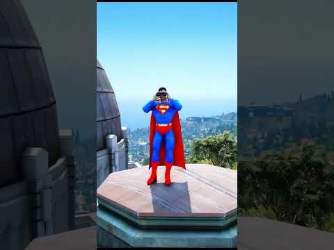 MONSTER ATTACK ON SUPERMAN HOUSE #gta5 #shorts #shortsfeed #ironman