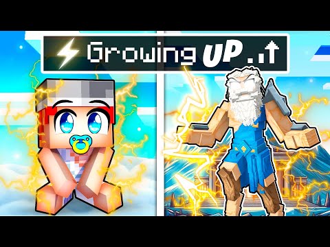 Growing up as ZEUS in Minecraft!