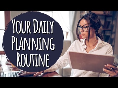 Maximize Productivity with a Daily Planning Routine