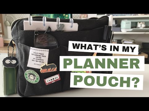 Thinking of getting a Delphonics Utility planner pouch? Ideas for planner supplies & organisation