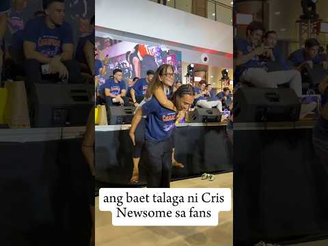 ganito ka baet si cris newsome sa mga fans nya #crisnewsome #pba #pba2024 #meralcobolts #fyp #fypシ゚