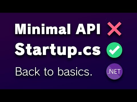 .NET 6 Minimal API back to a Startup class!