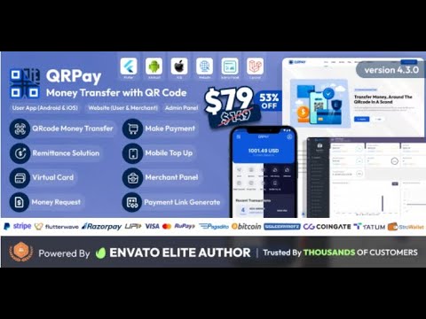 How to Install QRPay - Money Transfer with QR Code, Merchant, Developer and Payment Gateway Solution