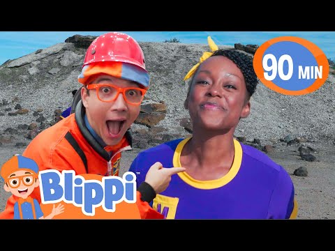 Blippi and Meekah Race to the Moon! 🌖| Educational Space Kids Videos | Fun Compilations