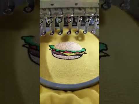 Single Head Small Embroidery Machine for Cap and Shoes #embroiderymachine #embroideredbag