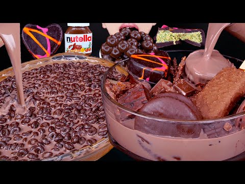 ASMR MALTESERS DUBAI CHOCOLATE KITKAT ICE CREAM DESSERT MUKBANG 두바이 초콜릿 먹방ドバイチョコレート 咀嚼音EATING SOUNDS